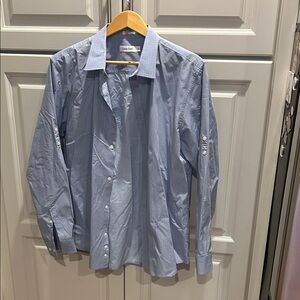Calvin Klein Light Blue Casual Button-Down Shirt